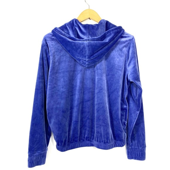 Fila Half Zip Velvet Hoodie Sweatshirt Blue Sz Small Athletic Active Athleisure - Picture 2 of 9